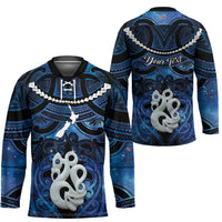 Personalized Maori Matariki Manaia Hockey Jersey Maori Kowhaiwhai Pattern Galaxy LT01 - Polynesian Pride