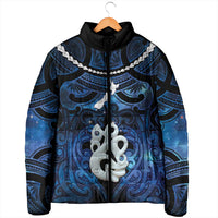 Personalized Maori Matariki Manaia Padded Jacket Maori Kowhaiwhai Pattern Galaxy LT01 - Polynesian Pride