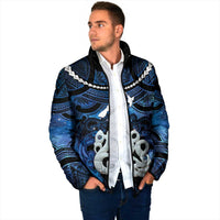 Personalized Maori Matariki Manaia Padded Jacket Maori Kowhaiwhai Pattern Galaxy LT01 - Polynesian Pride