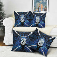 Maori Matariki Manaia Pillow Cover Maori Kowhaiwhai Pattern Galaxy LT01 - Polynesian Pride