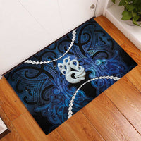 Maori Matariki Manaia Rubber Doormat Maori Kowhaiwhai Pattern Galaxy LT01 - Polynesian Pride