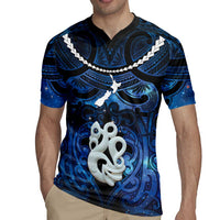 Personalized Maori Matariki Manaia Rugby Jersey Maori Kowhaiwhai Pattern Galaxy LT01 - Polynesian Pride