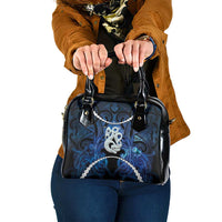 Maori Matariki Manaia Shoulder Handbag Maori Kowhaiwhai Pattern Galaxy LT01 One Size Blue - Polynesian Pride