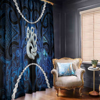 Maori Matariki Manaia Window Curtain Maori Kowhaiwhai Pattern Galaxy LT01 - Polynesian Pride