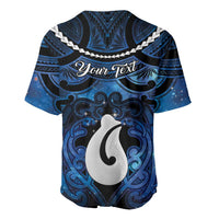 Personalized Maori Matariki Hei Matau Baseball Jersey Maori Kowhaiwhai Pattern Galaxy LT01 - Polynesian Pride