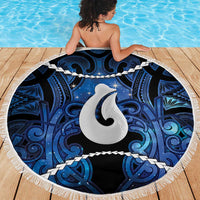 Maori Matariki Hei Matau Beach Blanket Maori Kowhaiwhai Pattern Galaxy LT01 - Polynesian Pride