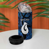 Personalized Maori Matariki Hei Matau 4 in 1 Can Cooler Tumbler Maori Kowhaiwhai Pattern Galaxy LT01 - Polynesian Pride