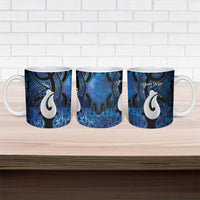 Personalized Maori Matariki Hei Matau Ceramic Mug Maori Kowhaiwhai Pattern Galaxy LT01 - Polynesian Pride