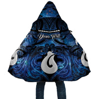 Personalized Maori Matariki Hei Matau Cloak Maori Kowhaiwhai Pattern Galaxy LT01 Unisex Blue - Polynesian Pride