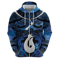 Personalized Maori Matariki Hei Matau Hoodie Maori Kowhaiwhai Pattern Galaxy LT01 - Polynesian Pride