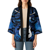 Personalized Maori Matariki Hei Matau Kimono Maori Kowhaiwhai Pattern Galaxy LT01 - Polynesian Pride
