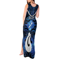 Personalized Maori Matariki Hei Matau Tank Maxi Dress Maori Kowhaiwhai Pattern Galaxy LT01 - Polynesian Pride