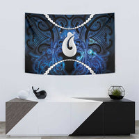Maori Matariki Hei Matau Tapestry Maori Kowhaiwhai Pattern Galaxy LT01 - Polynesian Pride