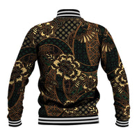 Indonesian Batik Pattern Vintage Brown Baseball Jacket LT01 - Polynesian Pride