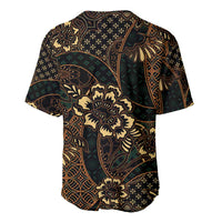 Indonesian Batik Pattern Vintage Brown Baseball Jersey