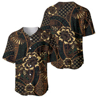 Indonesian Batik Pattern Vintage Brown Baseball Jersey