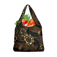 Indonesian Batik Pattern Vintage Brown Grocery Bag LT01 1-pack One Size Brown - Polynesian Pride