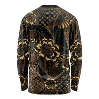 Indonesian Batik Pattern Vintage Brown Long Sleeve Shirt LT01 - Polynesian Pride