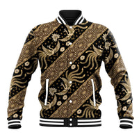 Indonesia Batik Pattern Baseball Jacket Gold Version