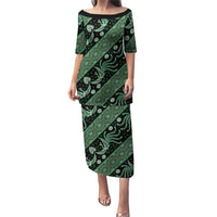 Indonesia Batik Pattern Puletasi Green Version