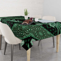 Indonesia Batik Pattern Tablecloth Green Version