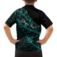 Personalised Aotearoa Hawaiian Shirt Silver Fern Mix Paua Shell Polynesian Pattern LT01 - Polynesian Pride