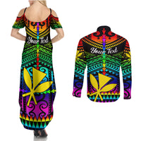 personalised-hawaii-couples-matching-summer-maxi-dress-and-long-sleeve-button-shirts-kanaka-maoli-kakau-2023-national-coming-out-day