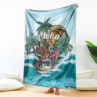 Aloha Hawaii Skeleton Blanket Tropical Summer Vibe LT01 - Polynesian Pride