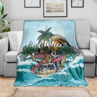 Aloha Hawaii Skeleton Blanket Tropical Summer Vibe LT01 - Polynesian Pride