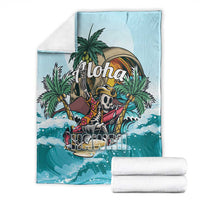 Aloha Hawaii Skeleton Blanket Tropical Summer Vibe LT01 - Polynesian Pride