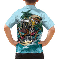 Personalized Aloha Hawaii Skeleton Family Matching Puletasi and Hawaiian Shirt Tropical Summer Vibe LT01 - Polynesian Pride