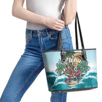 Aloha Hawaii Skeleton Leather Tote Bag Tropical Summer Vibe LT01 - Polynesian Pride