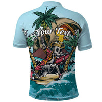Personalized Aloha Hawaii Skeleton Polo Shirt Tropical Summer Vibe LT01 - Polynesian Pride