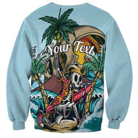 Personalized Aloha Hawaii Skeleton Sweatshirt Tropical Summer Vibe LT01 - Polynesian Pride
