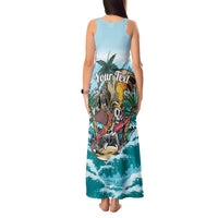 Personalized Aloha Hawaii Skeleton Tank Maxi Dress Tropical Summer Vibe LT01 - Polynesian Pride