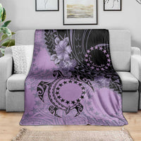 Cook Islands Turtle Blanket Stars and Hibiscus - Purple LT01 - Polynesian Pride