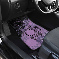 Cook Islands Turtle Car Mats Stars and Hibiscus - Purple LT01 - Polynesian Pride