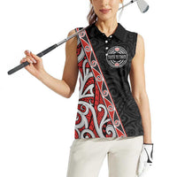 Aotearoa Toitu Te Tiriti Women Sleeveless Polo Shirt Honour The Treaty New Zealand