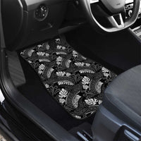 Grayscale Monstera Car Mats Polynesian Tribal Pattern LT01 - Polynesian Pride