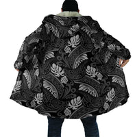 Grayscale Monstera Cloak Polynesian Tribal Pattern LT01 - Polynesian Pride