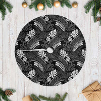 Grayscale Monstera Tree Skirt Polynesian Tribal Pattern LT01 Casual Black - Polynesian Pride