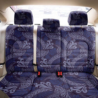 Deep Blue Monstera Back Car Seat Cover Polynesian Tribal Pattern LT01 - Polynesian Pride