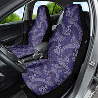 Deep Blue Monstera Car Seat Cover Polynesian Tribal Pattern LT01 - Polynesian Pride