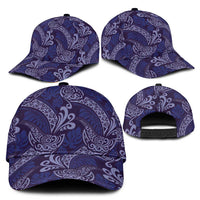 Deep Blue Monstera Classic Cap Polynesian Tribal Pattern LT01 - Polynesian Pride