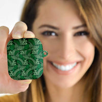 Forest Green Monstera AirPods Case Polynesian Tribal Pattern LT01 - Polynesian Pride