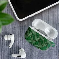 Forest Green Monstera AirPods Case Polynesian Tribal Pattern LT01 - Polynesian Pride