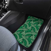 Forest Green Monstera Car Mats Polynesian Tribal Pattern LT01 - Polynesian Pride