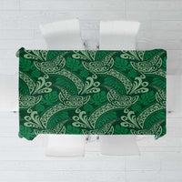 Forest Green Monstera Tablecloth Polynesian Tribal Pattern LT01 Green - Polynesian Pride