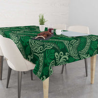 Forest Green Monstera Tablecloth Polynesian Tribal Pattern LT01 - Polynesian Pride