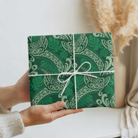 Forest Green Monstera Wrapping Paper Polynesian Tribal Pattern LT01 - Polynesian Pride